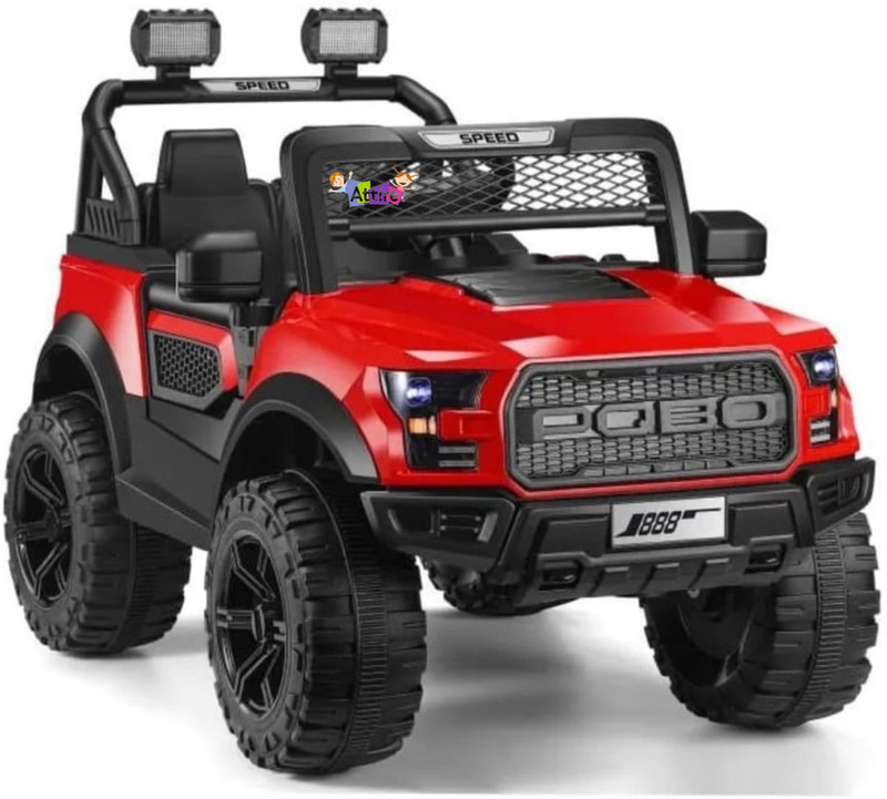 Attire Rechargeable with Bluetooth Music Electric Jeep Battery Operated Ride On(Black)