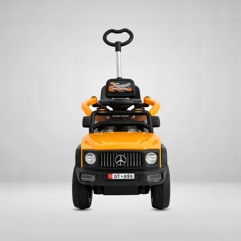 FUN WHEELS Fun Wheels Kids Manual Ride On Push Car with Parent Handle,Music & Lights-ORANGE Rideons & Wagons Non Battery Operated Ride On(Orange)