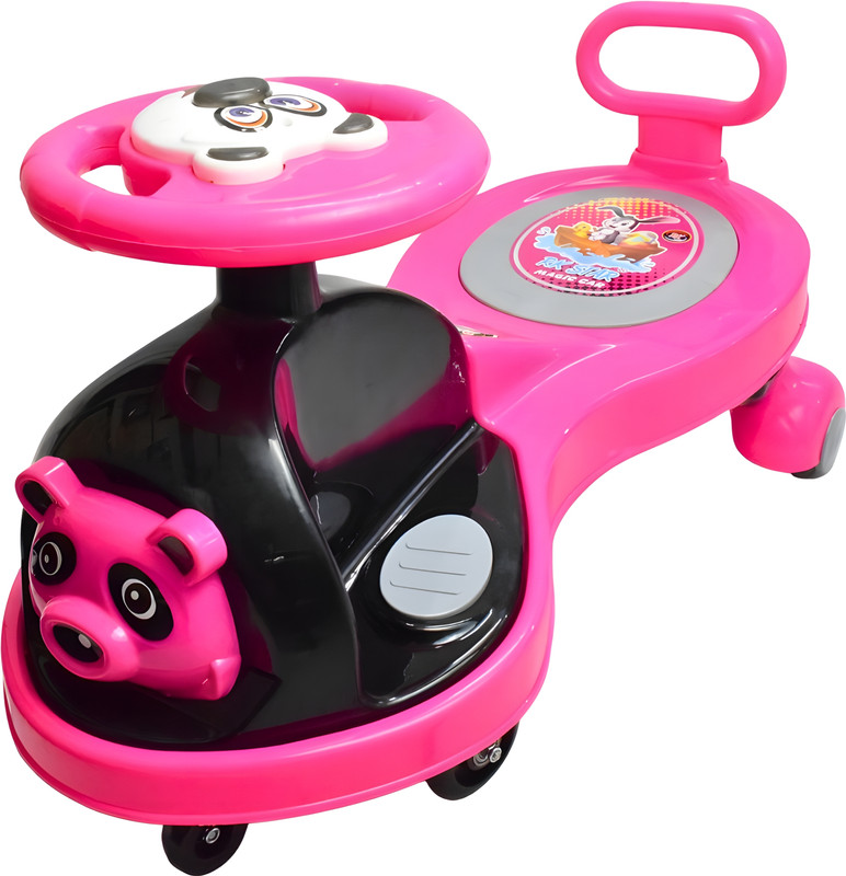 rk star Kids Panda Swing Car, Ride on Magic Toys Car, Magic Twister Car Rideons & Wagons Battery Operated Ride On(Pink)