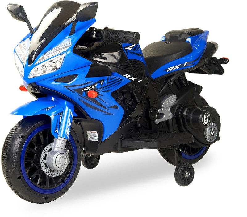 RK UNIQUE STORE by (1 to 3 Yrs) Baby Mini Super Racer () Rechargeable Electric Bike Battery Operated Ride On(Blue, Black)