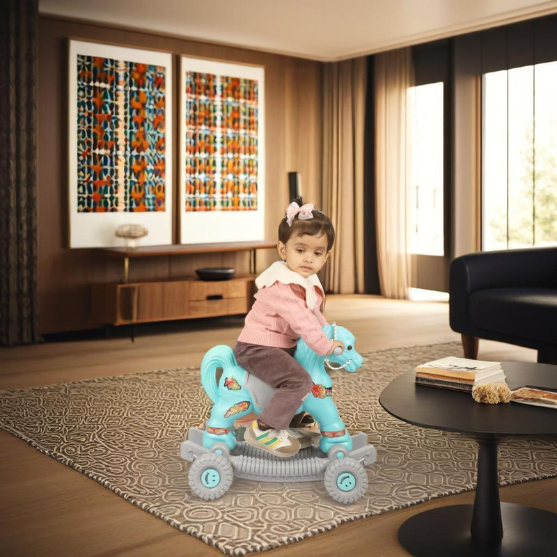 toyprofessor Kids Horse Rider Rocker Toys 1-3yrs birthday gift toy Rideons & Wagons Non Battery Operated Ride On(Green)
