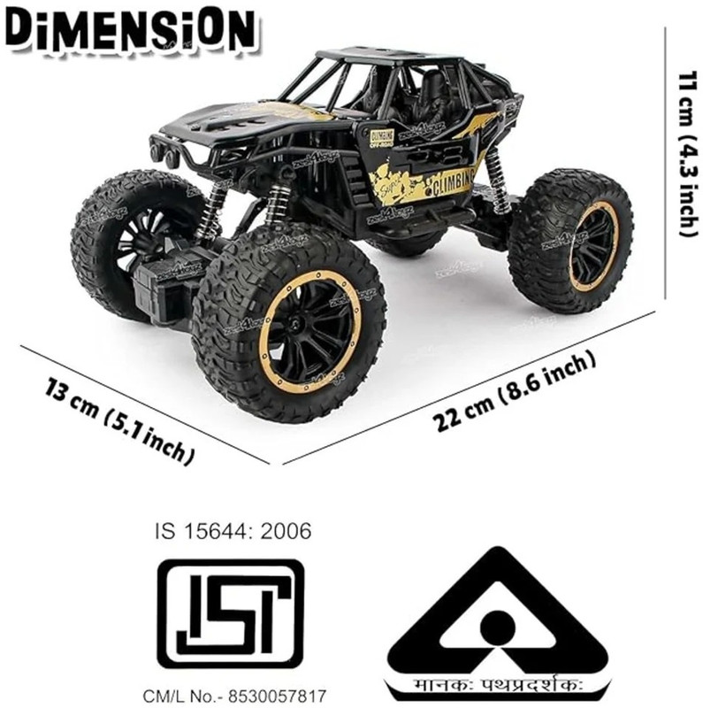 PCP RC Rock Crawler (Zest 4 Toyz) Car Battery Operated Ride On(Multicolor)