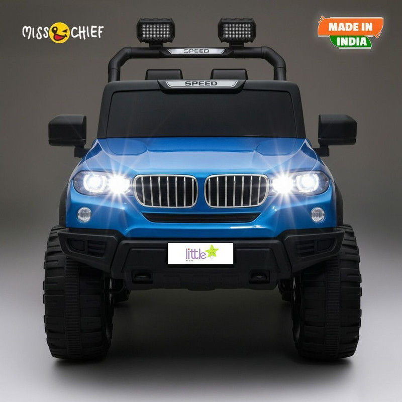 Miss & Chief Ride on ,12V 4.5AH Big Battery Cars for Kids with Remote Jeep Battery Operated Ride On(Black)