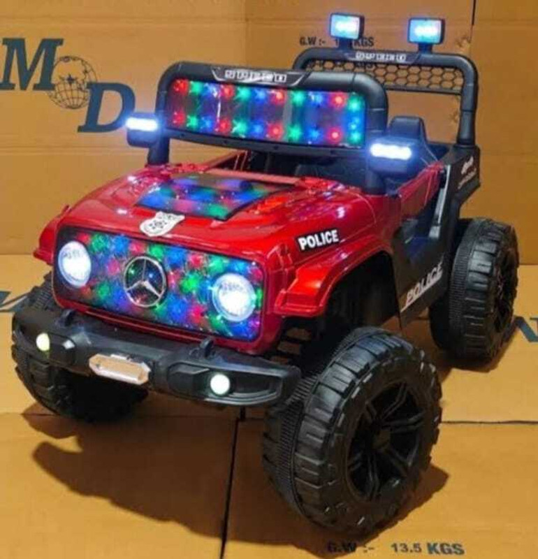 Kidscruser RECHARGEABLE BATTERY OPERATED SMALL THAR FOR KIDS RIDE ON RED Jeep Battery Operated Ride On(Red)
