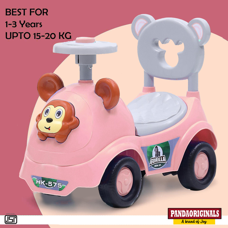 BUMTUM Car Non Battery Operated Ride On(Pink)