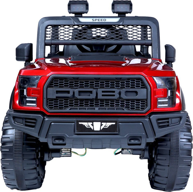 URBAN TOTS JEEP POBO PAINTED Jeep Battery Operated Ride On(Red)