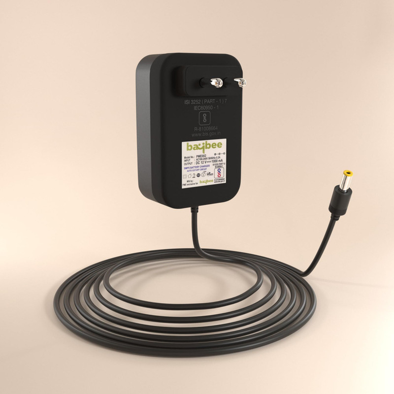 baybee 12V Universal Adapter Charger for Kids Ride on Toys Jeep, Car, Scooter & Bike Rideons & Wagons Battery Operated Ride On(Black)