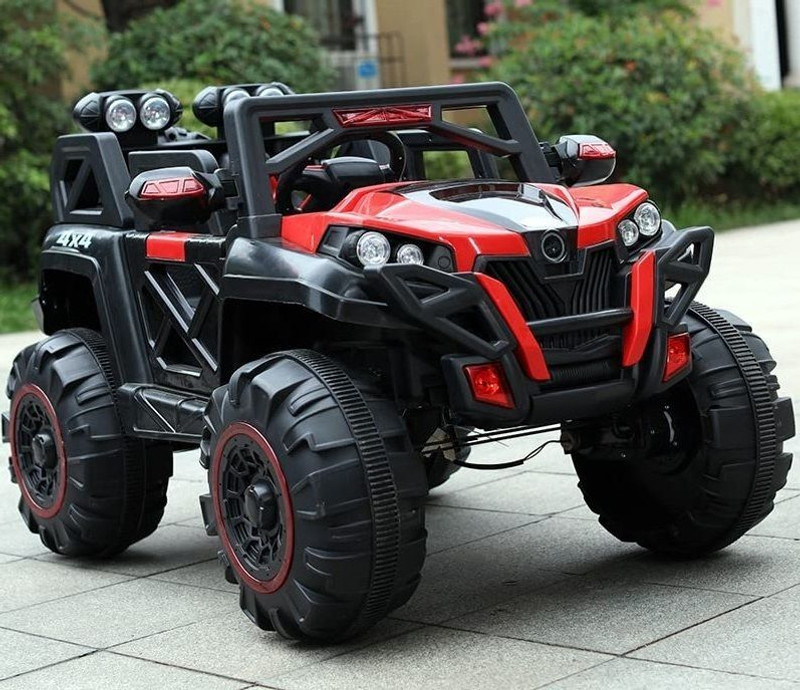 Prabal 2188 Red 4X4 Monster Wheel (1-9 Years) Battery ride on Bike Battery Operated Ride On(Multicolor)