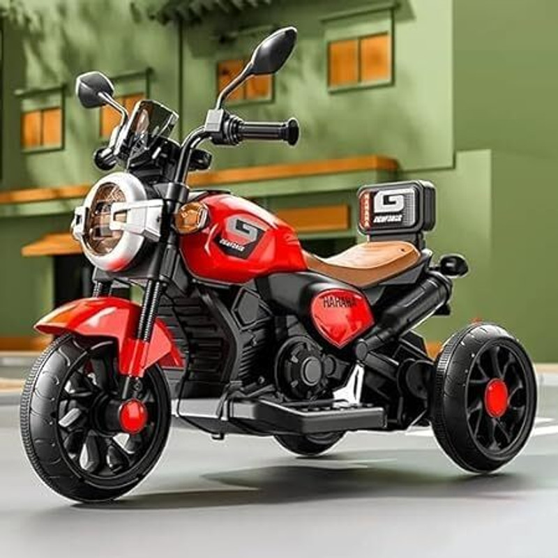 SUNNIVA Kids Electric Sports Bike Battery Operated Ride-On with LED Lights Music Bike Battery Operated Ride On(Yellow)