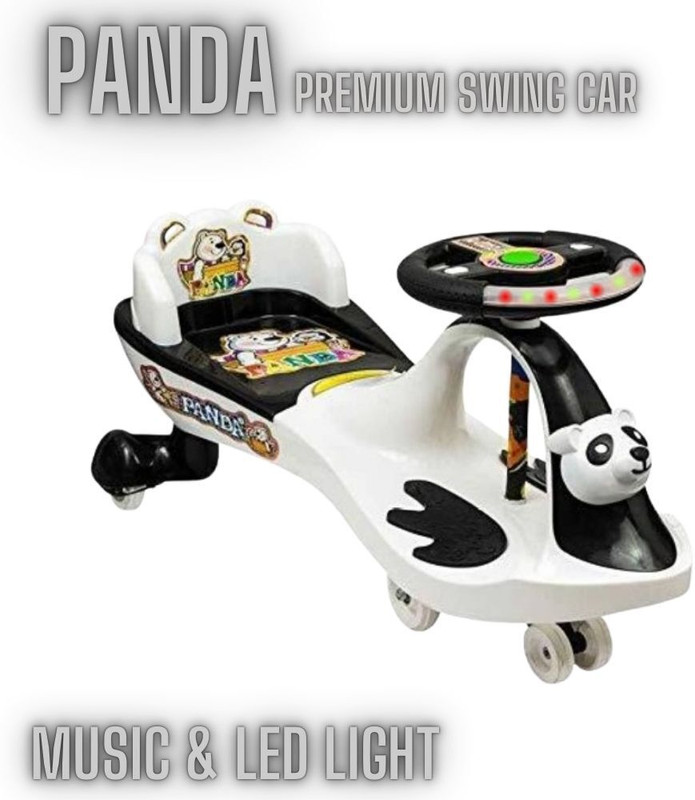 JoyRide Panda Swing car | Premium Magic Ride On for kids | Girls & Boys 1to5 years Push Car Non Battery Operated Ride On(Black, White)