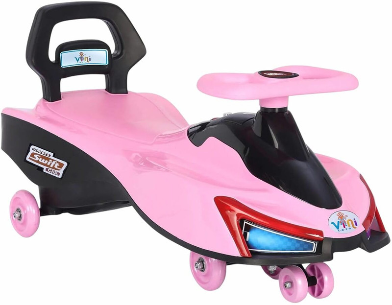 R for Rabbit R for Rabbit Iya Iya Zippy Swing Car for Kids Rideons & Wagons Non Battery Operated Ride On(Pink, Black)
