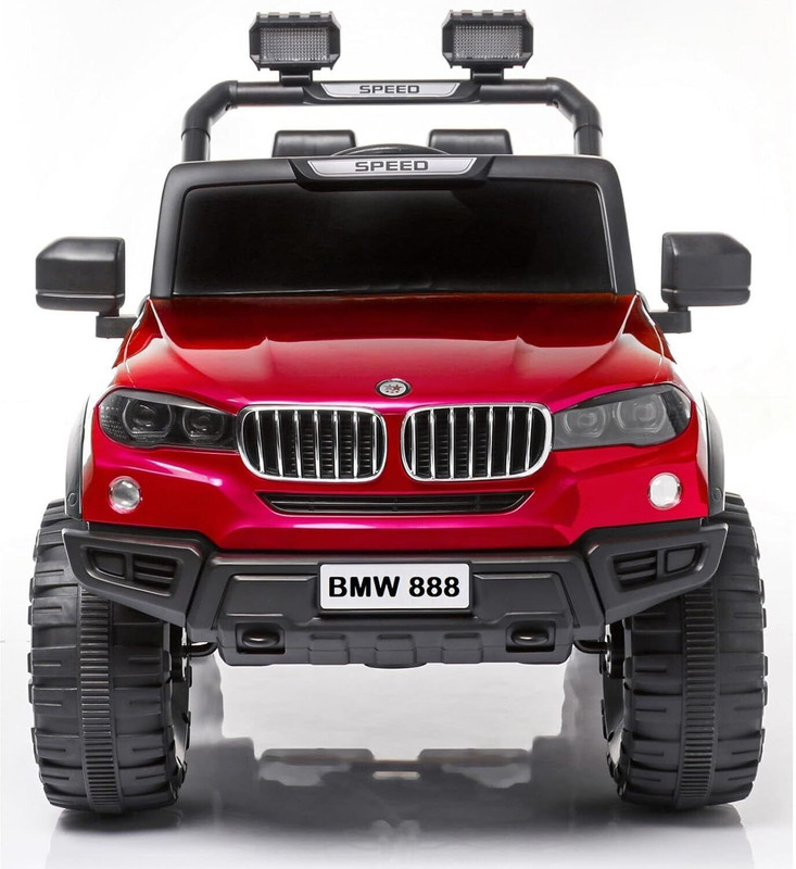 BROKKE RED 888 BMW 1-8Yrs Battery ride on kids car Jeep Battery Operated Ride On (Blue) Rideons & Wagons Battery Operated Ride On(Red)