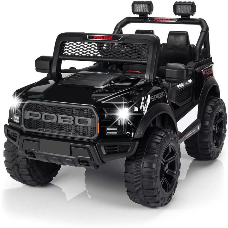 SmallBoyToys POBO (1-8Yrs) 4X4 Red kids car 4 MOTORS Jeep Battery Operated Ride On(Red)