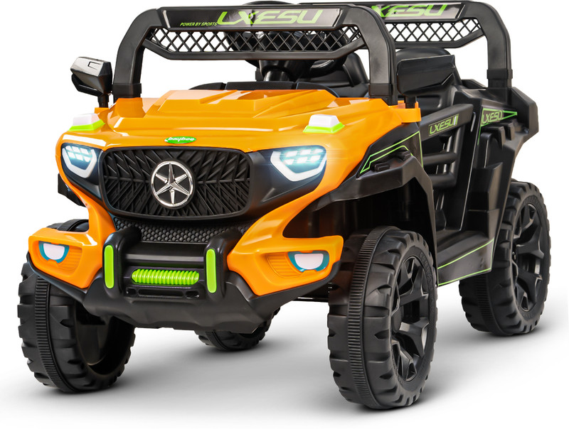 baybee Panther Electric Jeep Ride on Baby Battery Jeep/Car for Kids with Light & Music Jeep Battery Operated Ride On(Orange)