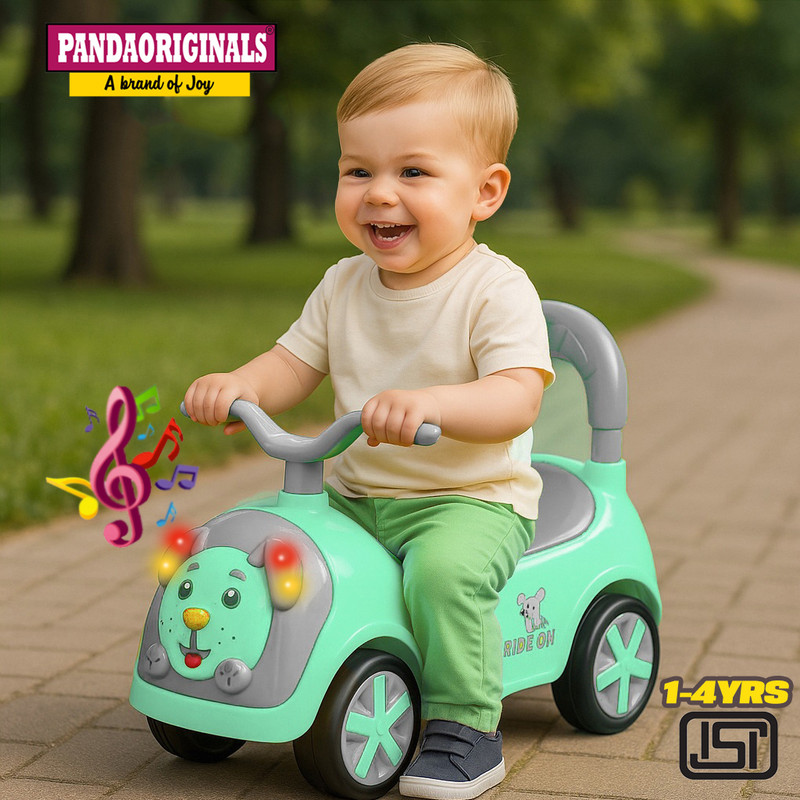 Pandaoriginals Kids music and lights, 1 to 4 years, kids toy on mc laren Car Non Battery Operated Ride On(Yellow)