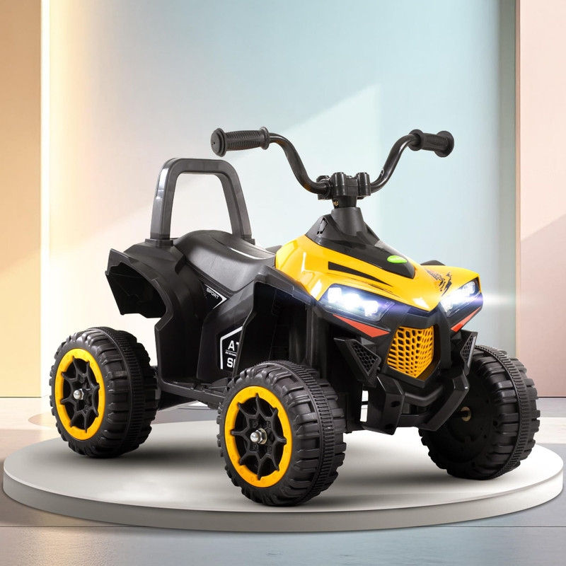 baybee ATV Rechargeable Battery Ride on Electric Kids Bike Kids Ride on with Light Baby Bike Battery Operated Ride On(Yellow)