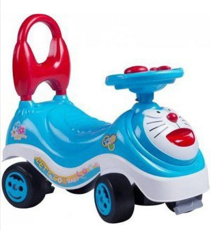 oh baby OH BABY Doraemon Magic CAR & Frog Scooter & Push Tricycle (Blue&Rd) Rideons & Wagons Battery Operated Ride On(Blue)