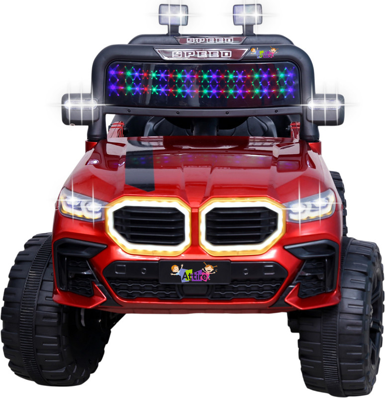 HK ENTERPRISES OFFICIAL Battery Operated Ride On Jeep With Music & Lights Electric Jeep For Kids Ride Jeep Battery Operated Ride On(Black)