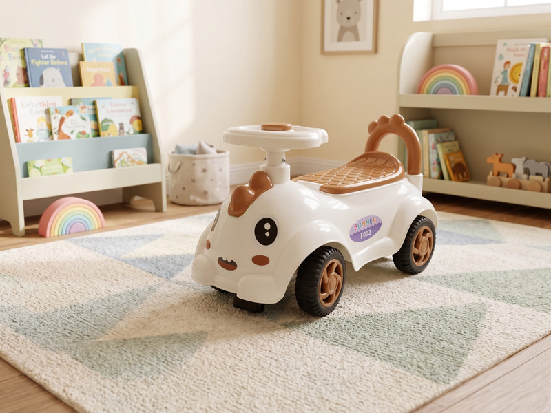 veerstore Ride On Toys / Rider for Kids / Push Rider / Rideons & Wagons Non Battery Operated Ride On(Brown)