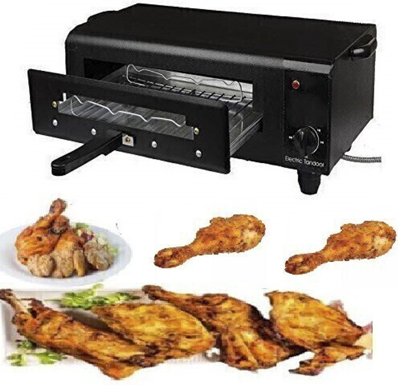 WELLBERG 16-Inch Tandoor Combo for Baking Grilling & Roasting with Element Control Switch Electric Tandoor