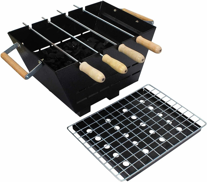 Chefman Outdoor Charcoal Griller Barbecue for Healthy Cooking & Fun Picnic Grilling Electric Tandoor