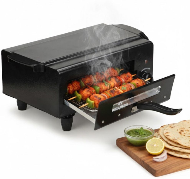 WELLBERG High Power 2200W Tandoor 16 Inch with Element Switch for Indoor Cooking Electric Tandoor