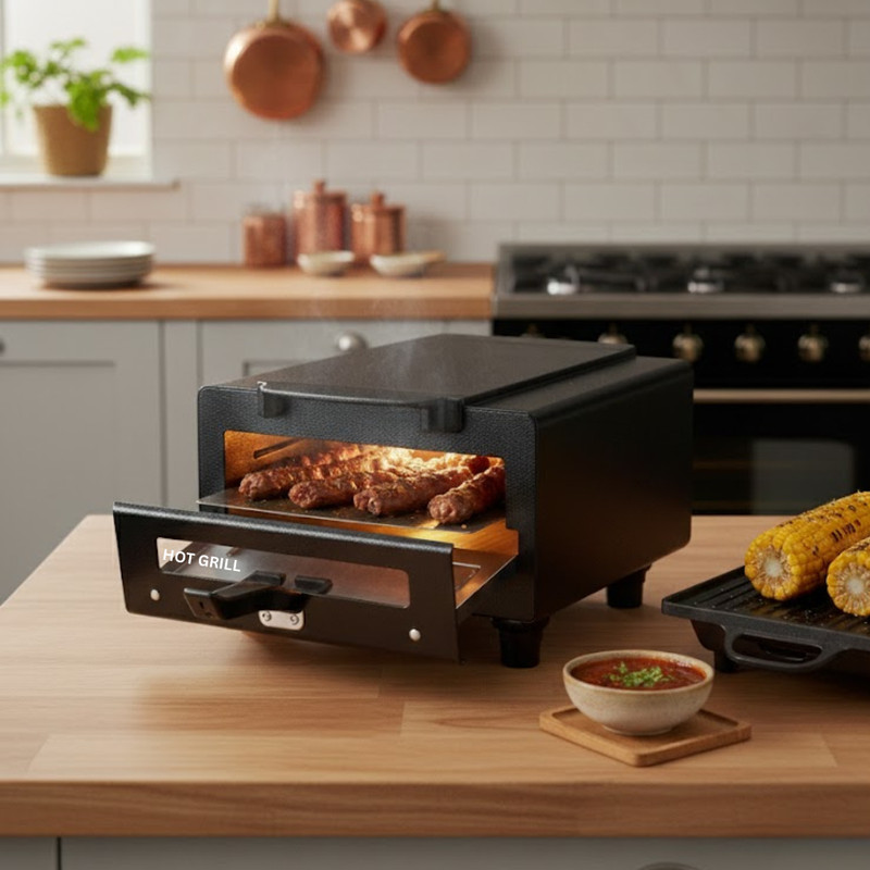 Hot Grill Compact Electric Tandoor Indoor Cooking Appliance For Paneer Chicken Fish Items Electric Tandoor