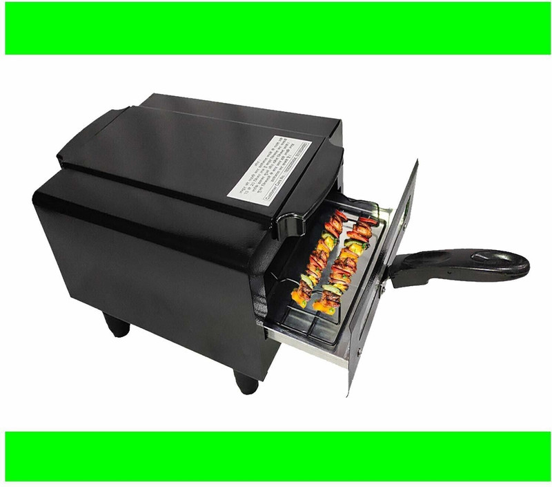 WELLBERG Mini 10-Inch Combo Grill�Micro Pizza Maker and Multi-Purpose Naan, Tandoori Oven Electric Tandoor