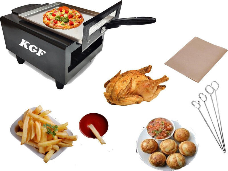KGF Smart Looking Mini Combo | Lightweight Pizza Maker for Roti, Naan & Grill Electric Tandoor