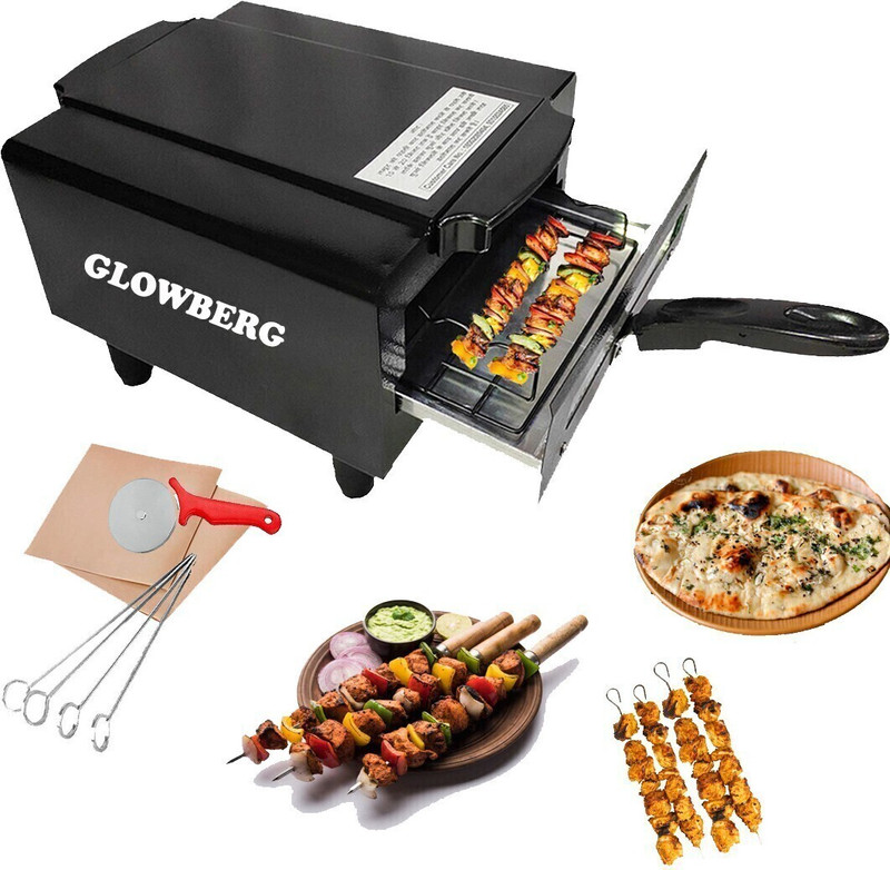 Glowberg 2000W Medium Pizza Oven Griller with Iron Frying and Roasting Function Electric Tandoor