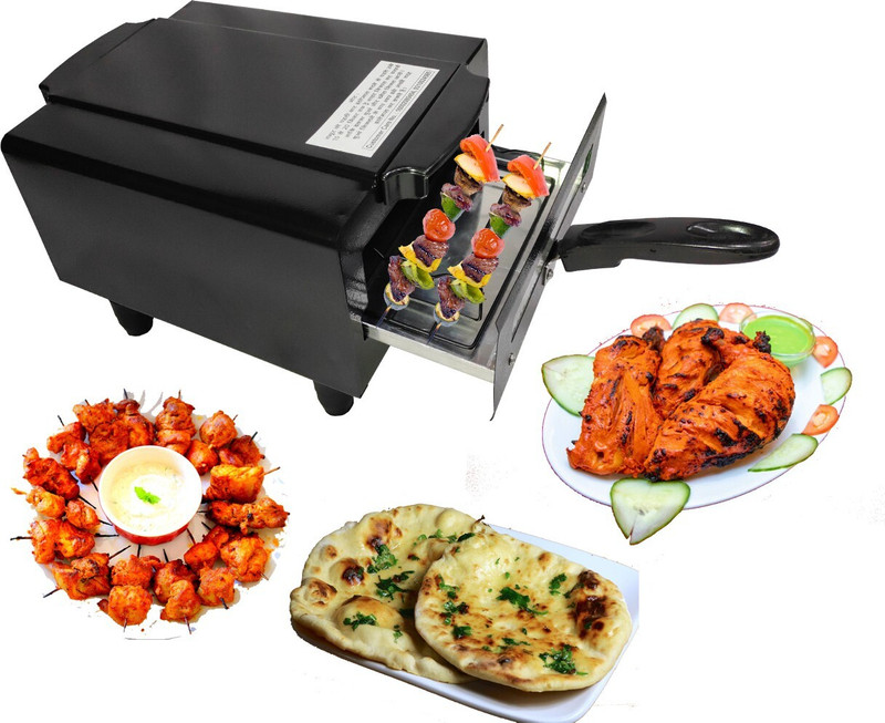 Chefman Electric Tandoor and Barbeque Grill with Accessories Pizza Maker(Black)