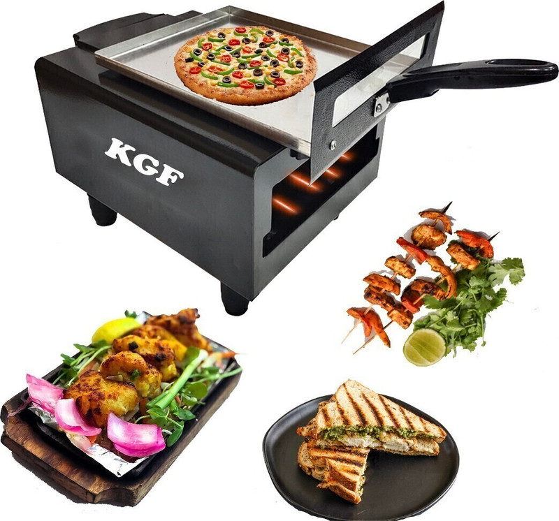 KGF Lightweight Micro Combo Grill | 1500W Pizza Maker for Shockproof Cooking Electric Tandoor