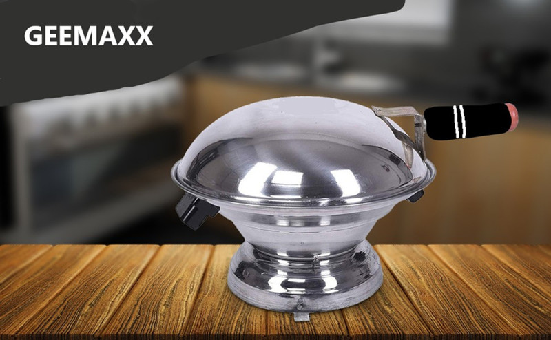 GEENOVA GEEMAXX GAS TANDOOR / GRILLER/ BARBEQUE (Silver) 3kg Electric Tandoor