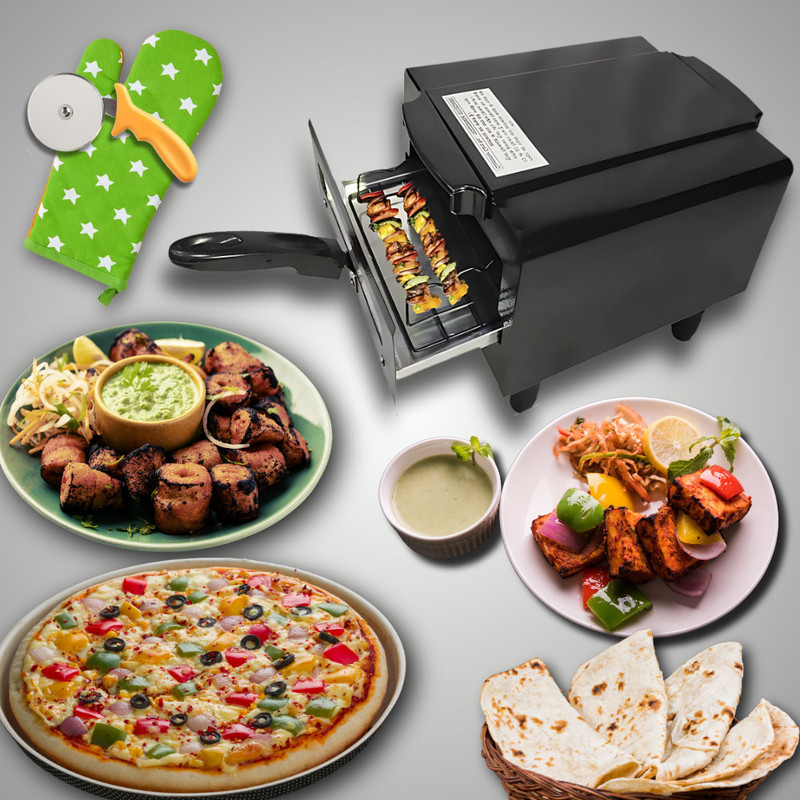 Chefman 10-Inch Tandoor, Pizza Maker, Multi-Purpose Oven for Grilling, Baking & Roasting Electric Tandoor