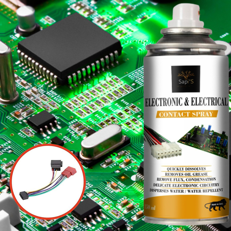 SAPI'S Electronic & Electrical Contact Spray With microfiber cloth Electrical Cleaning Spray(150 ml)