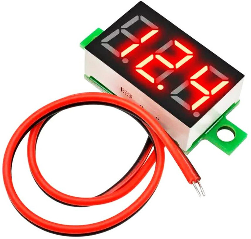 Malati 1 PCS 0.28 inch 0.28" 3 Digital Voltmeter Red LED Display DC 0-100V Voltage Meter Electronic Hobby Kit