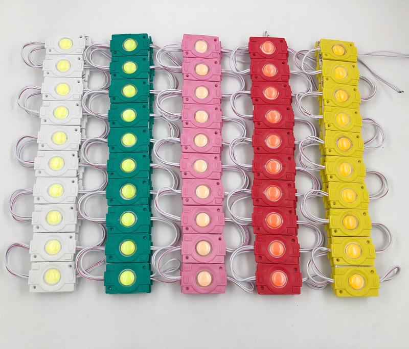 SG Flash BLUE RED GREEN YELLOW PINK WHITE 60 pcs 12v 2 4w dc coin led module Light Electronic Hobby Kit