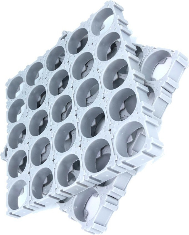 I-Birds Enterprises Cell Spacer Holder 18650 Lithium Battery spacer Heavy ABS + PC Plastic for Power bank or Battery assembling Heat Holder Bracket Plastic Rack Batteries Radiating Shell Educational Electronic Hobby Kit