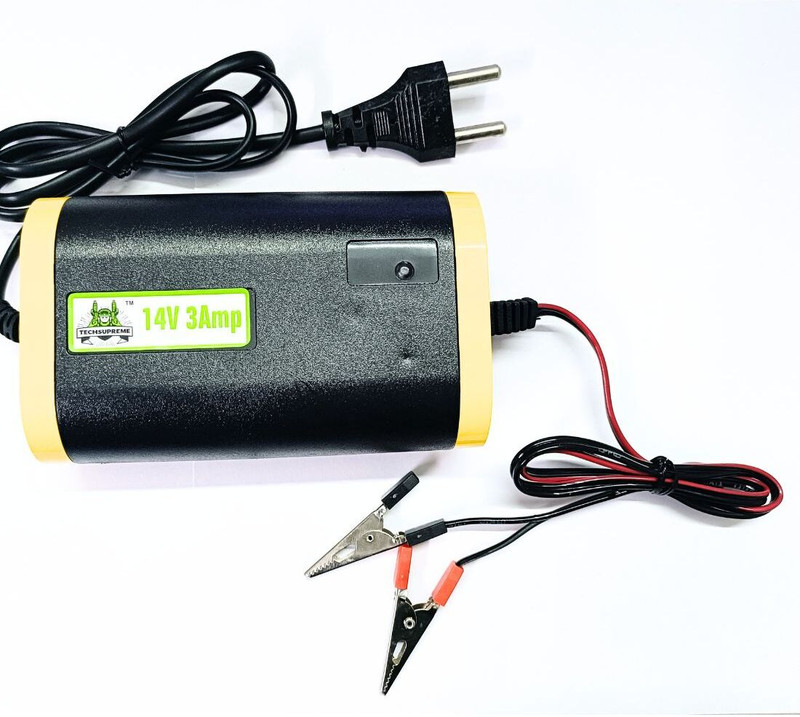 TechSupreme 12 volt battery charger kit 14 Volt 3 Amp BIKE CAR UPS Battery Charger kit A7 Electronic Components Electronic Hobby Kit
