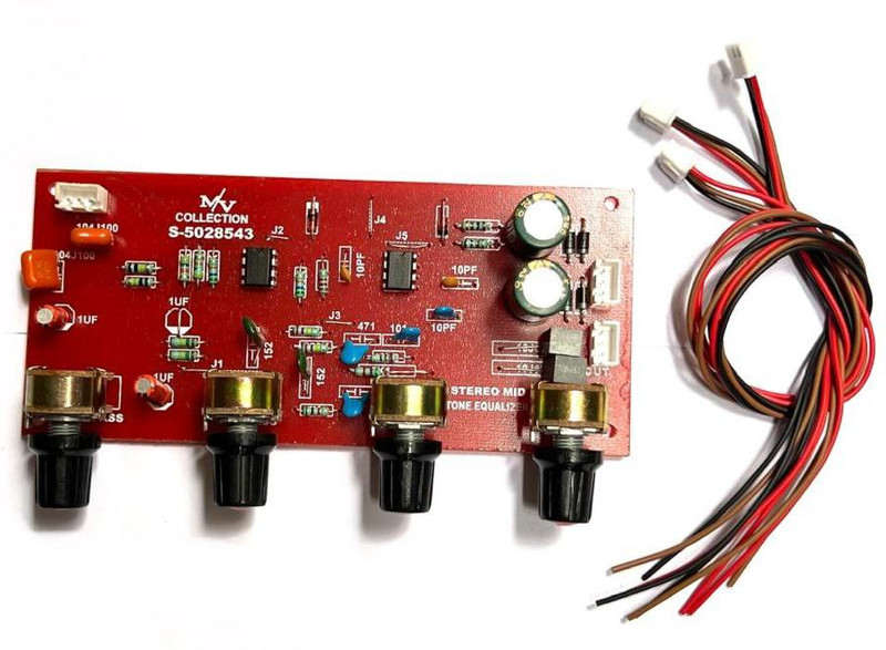M V COLLECTION 4 TONE MID BASS TREBLE PREAMPLIFIER EQUALIZER BOARD Electronic Components Electronic Hobby Kit