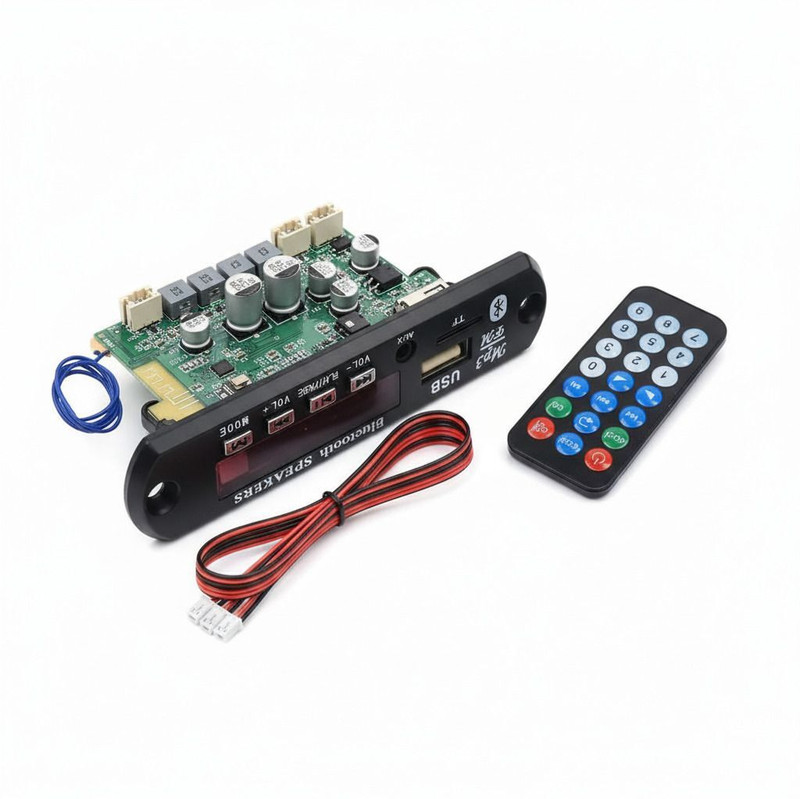 RAREION ENGINEERING 100W Bluetooth Audio Amplifier Board with Remote Electronic Components Electronic Hobby Kit