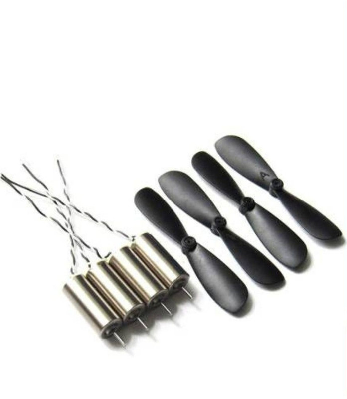 CyberSupreme CoreLeMotors Mini Drone Motor 7x16 mm Micro Brush Metal Motor with 4 Propellers Motor Control Electronic Hobby Kit