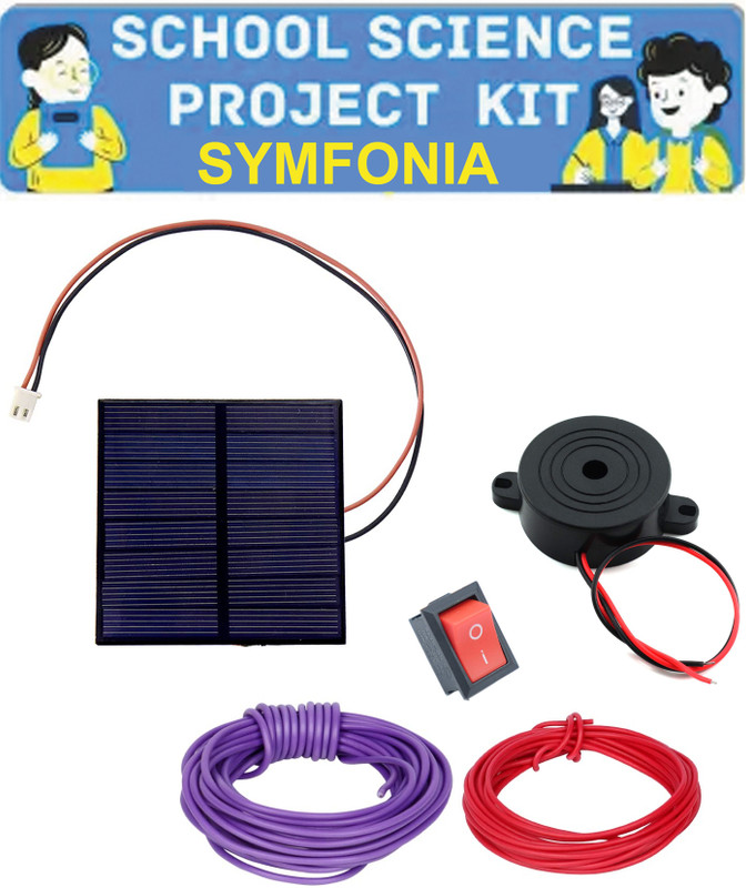 SYMFONIA School Science Project Working Model Solar Alarm Kit for Students(Multicolor)