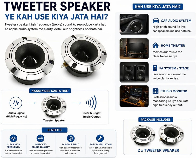 SG Flash 7G 750 PA 750 PA 750 Tweeter Car Speaker (750 W) Tweeter Car Speaker(780 W)