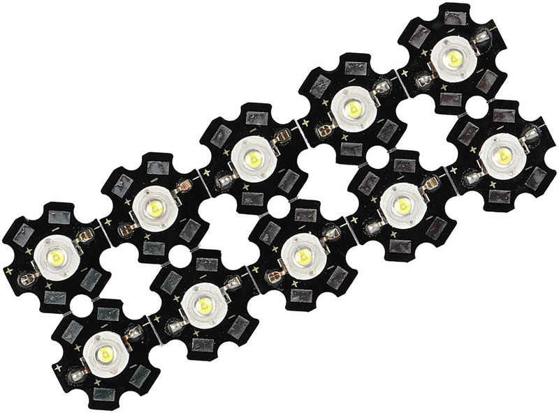 SYMFONIA 5 Watt White SMD LED Diode Bulb Lamp with Heatsink (Pack of 10) Light Electronic Hobby Kit