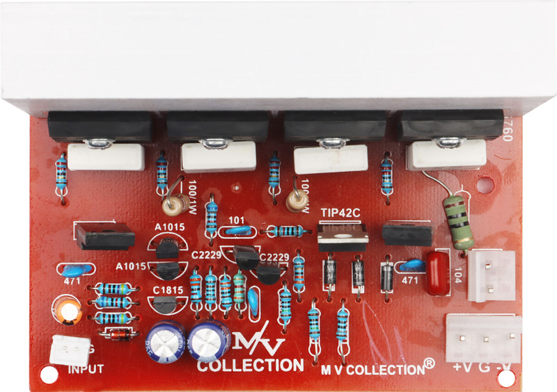 M V COLLECTION 300 WATT HIGH POWER 2SC5200 MONO BOARD WITH BIG HEATSINK FOR BEST PERFORMANCE Electronic Components Electronic Hobby Kit