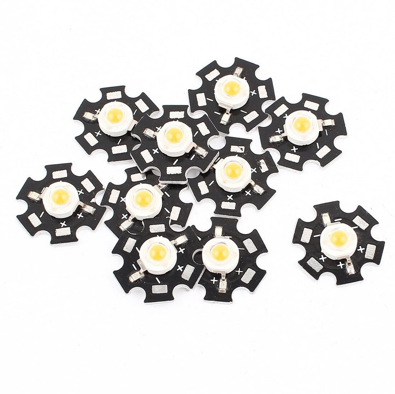SYMFONIA 3 Watt White SMD LED Diode Bulb Lamp with Heatsink (10 pcs)(White)