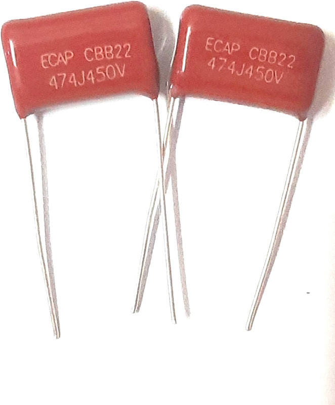 CKE 0.47uF 474J(400V-450V) Non Polarised Polyester Film Capasitor (Pack of 10 pcs) Electronic Components Electronic Hobby Kit