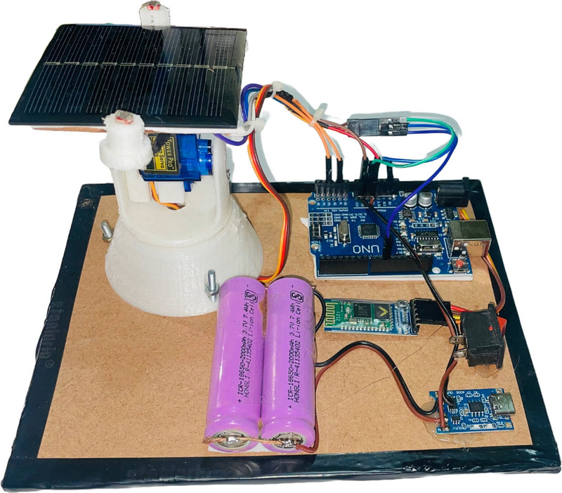 Mechanic37 Solar Tracker Single Axis Engineering Project ( Android Controlled + Automatic ) Educational Electronic Hobby Kit