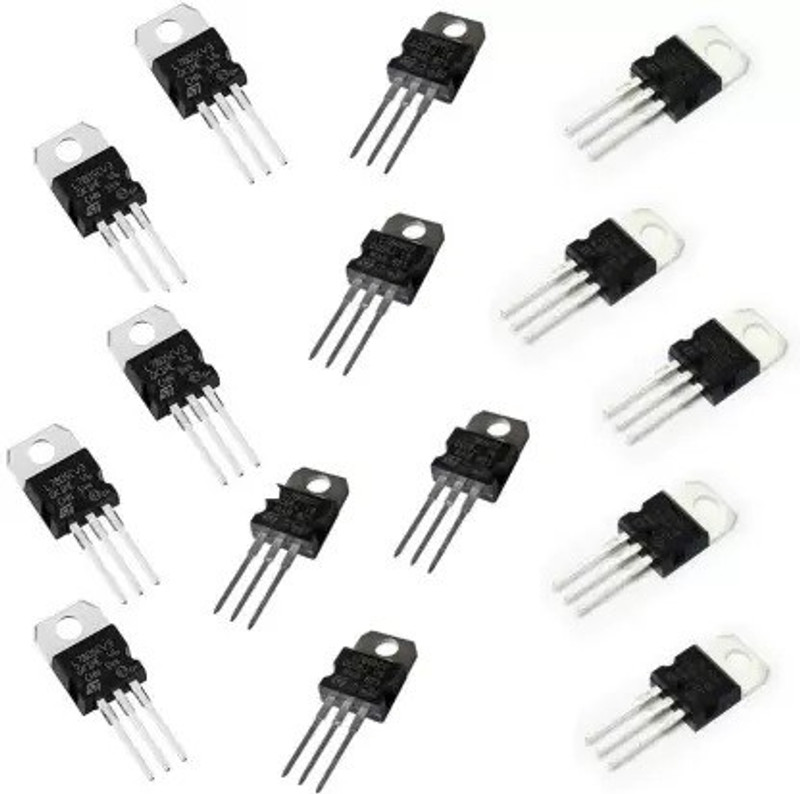 Tayal Combo of 7805, 7809, 7812 Voltage Regulator IC 5 Pcs each Electronic Components Electronic Hobby Kit